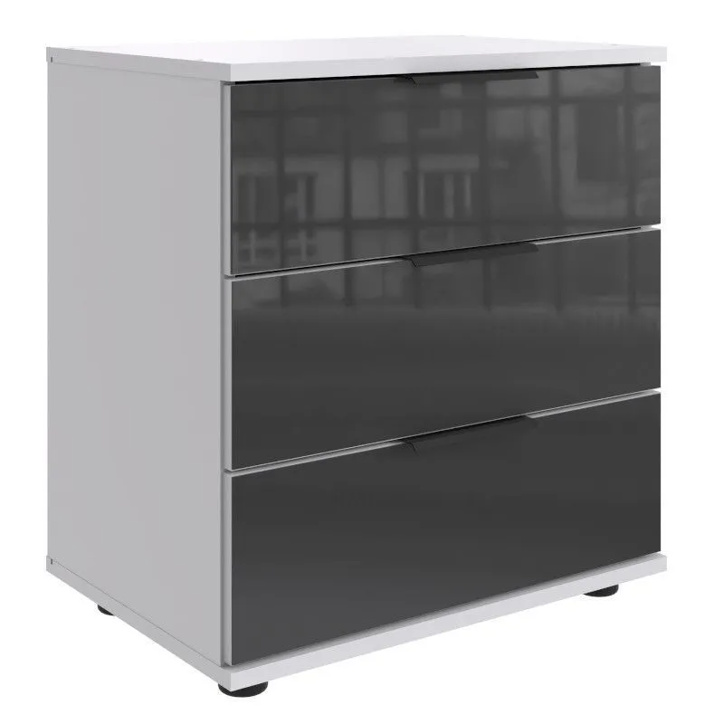 Öökapp Easy Plus Black C 3s valge/hall klaas