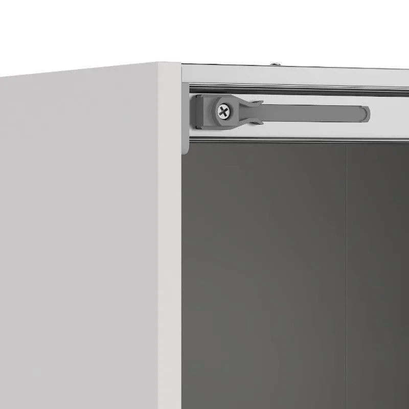 Lükandustega riidekapp Como 2lu valge