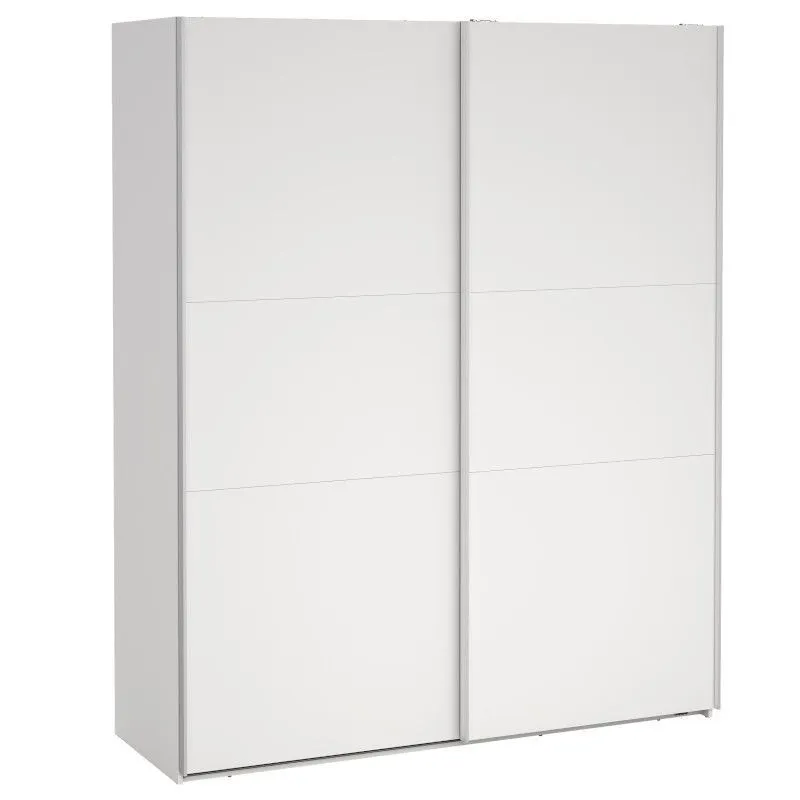 Lükandustega riidekapp Como 2lu valge