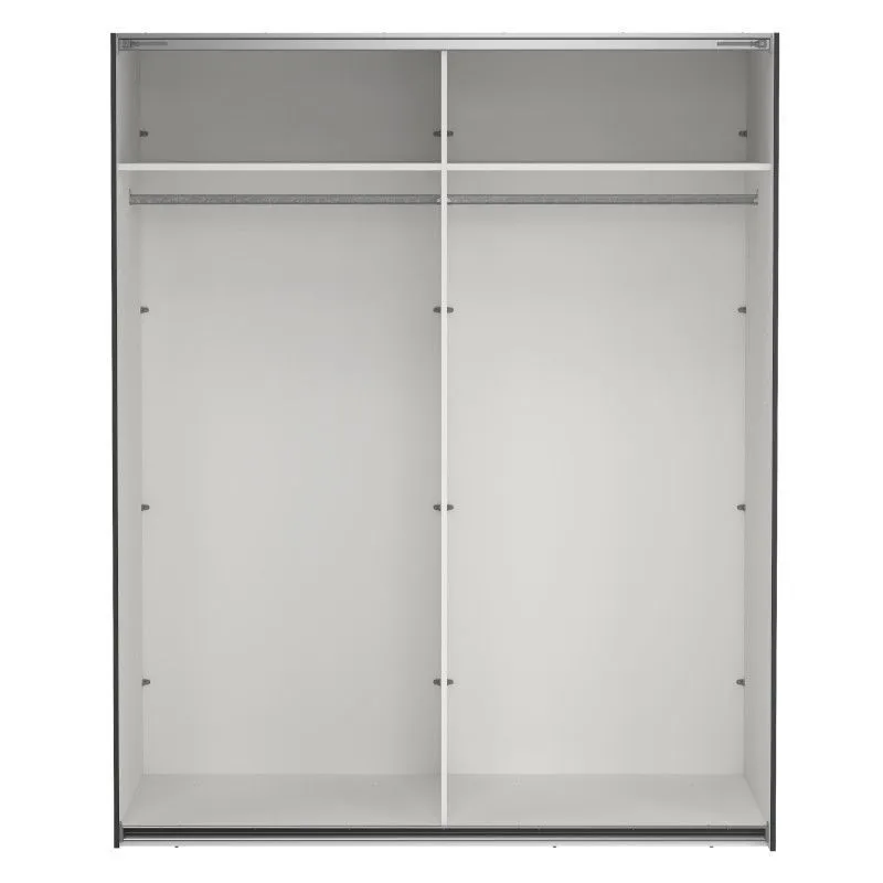 Lükandustega riidekapp Como 2lu tumehall