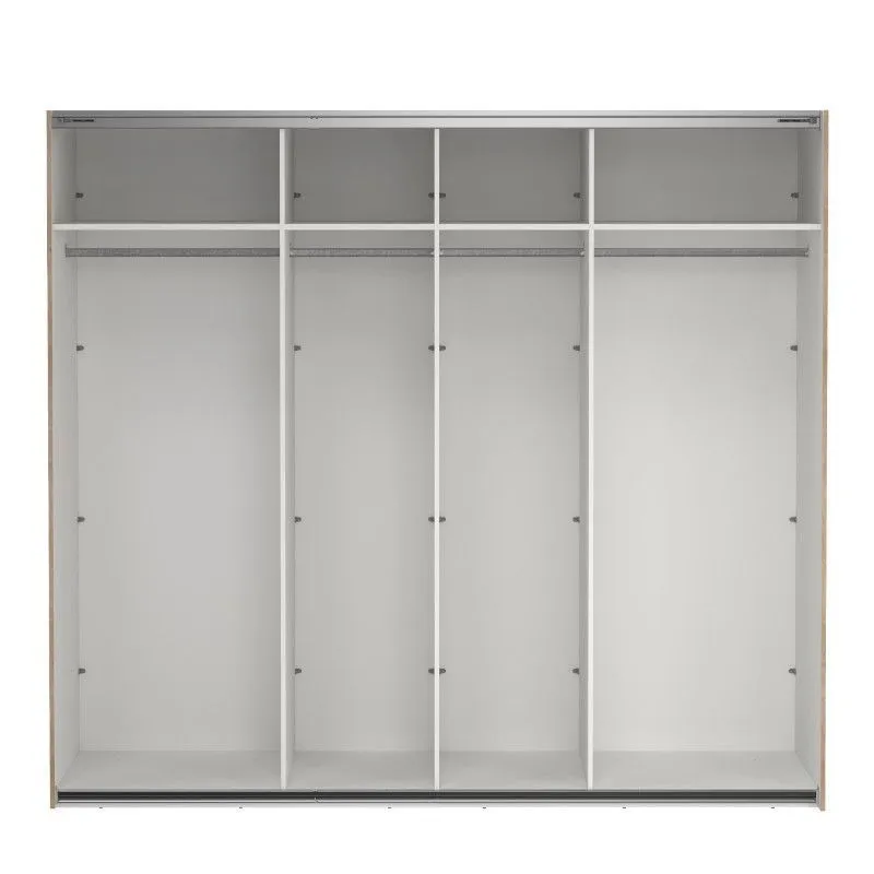 Lükandustega riidekapp Como 2lu hickory tamm