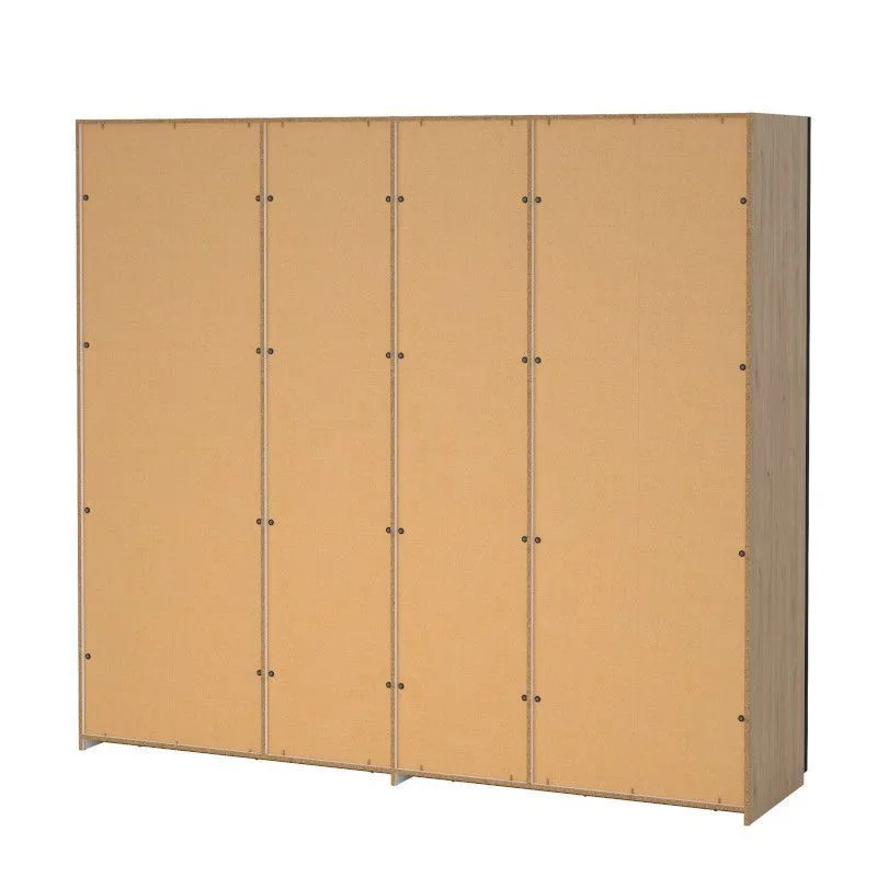 Lükandustega riidekapp Como 2lu hickory tamm