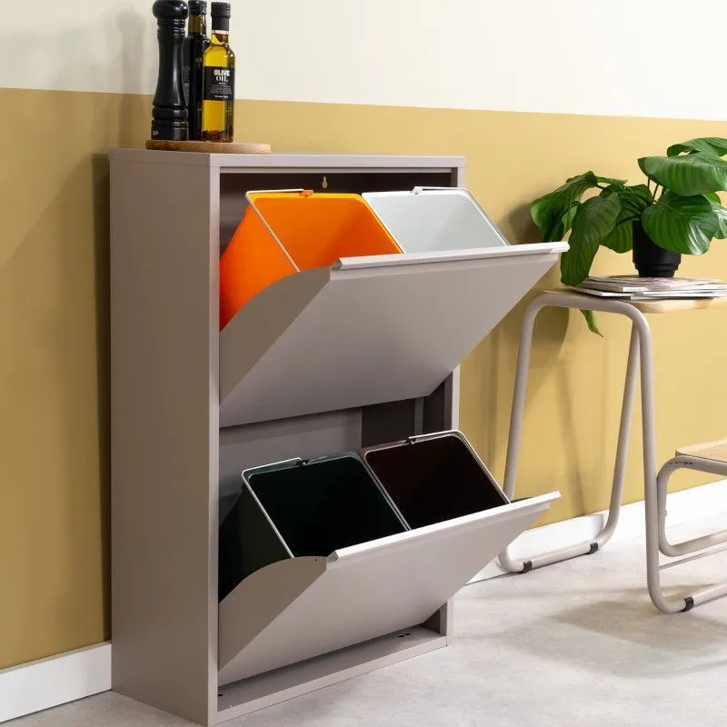 Spinder Design jäätmete sorteerija Gigi taupe 74L