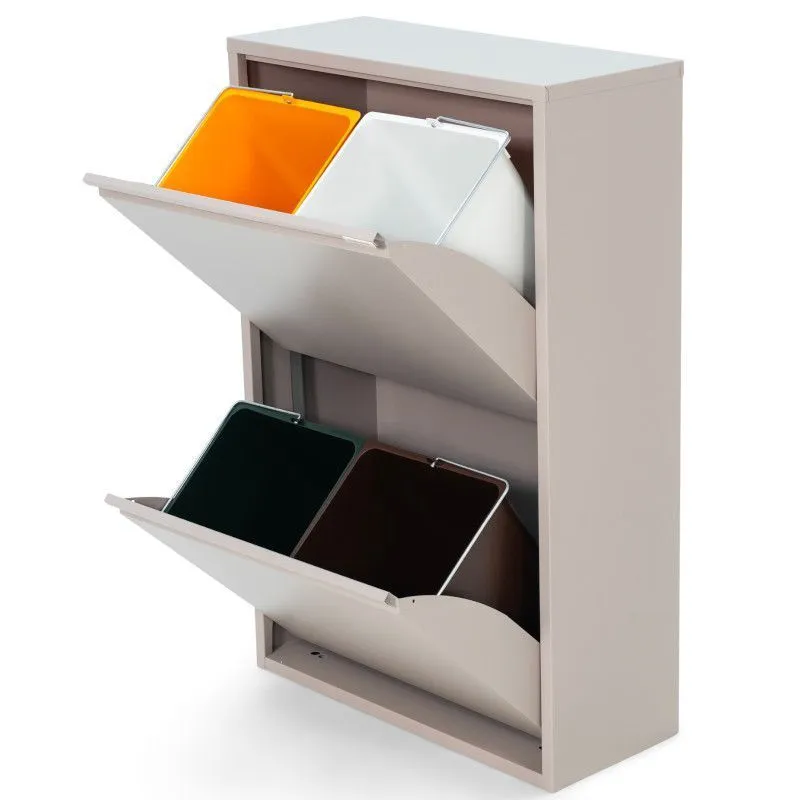 Spinder Design jäätmete sorteerija Gigi taupe 74L