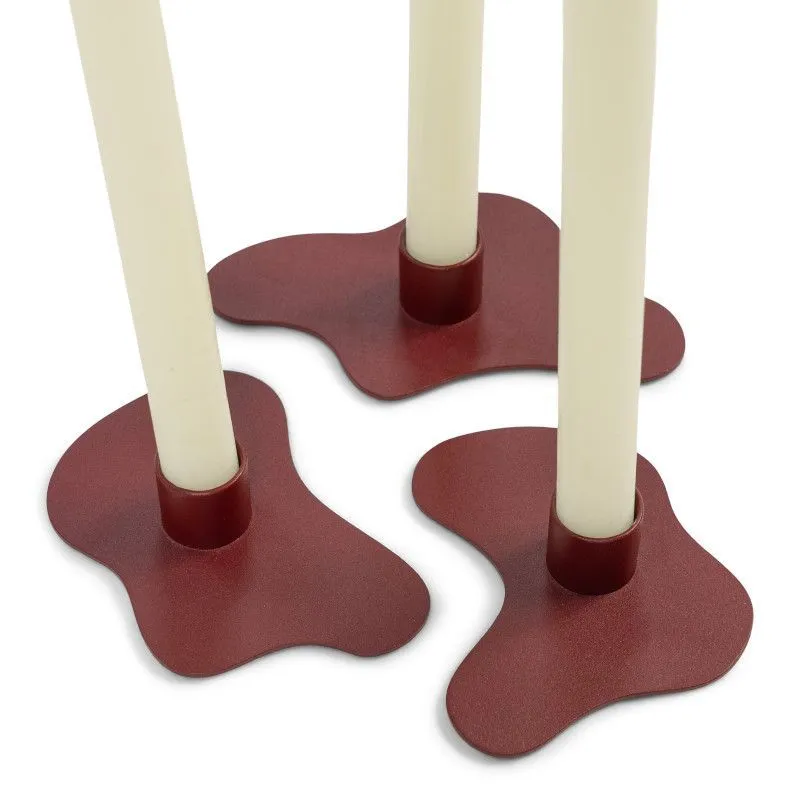 Spinder Design küünlahoidjad Melt 3tk tumepunane