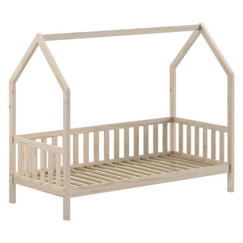 Majavoodi+piire Cabane 90x200 naturaalne mänd