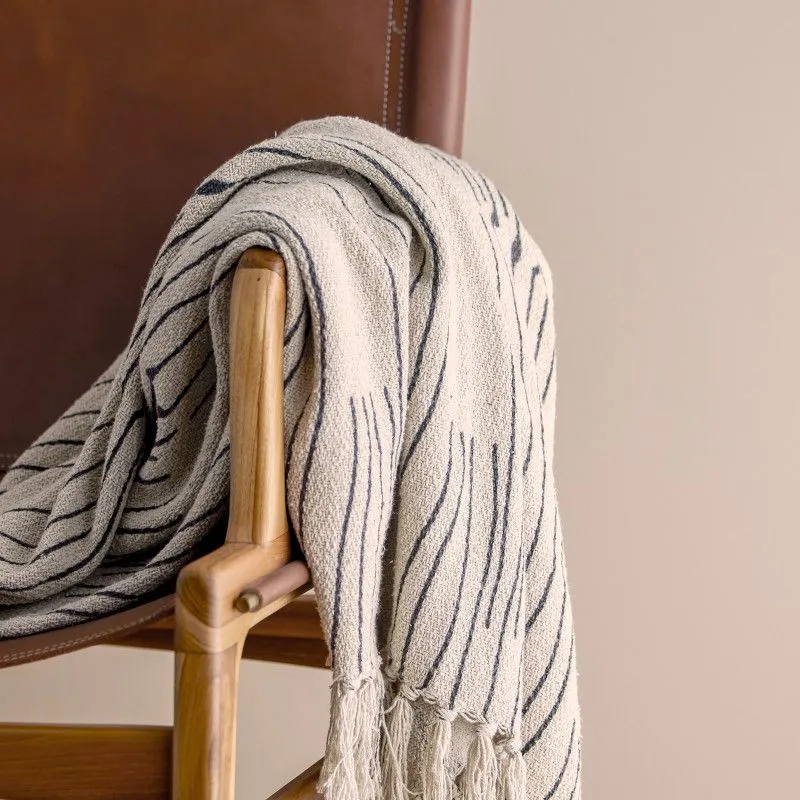 Bloomingville Pleed Celly 130x160 naturaalne/must