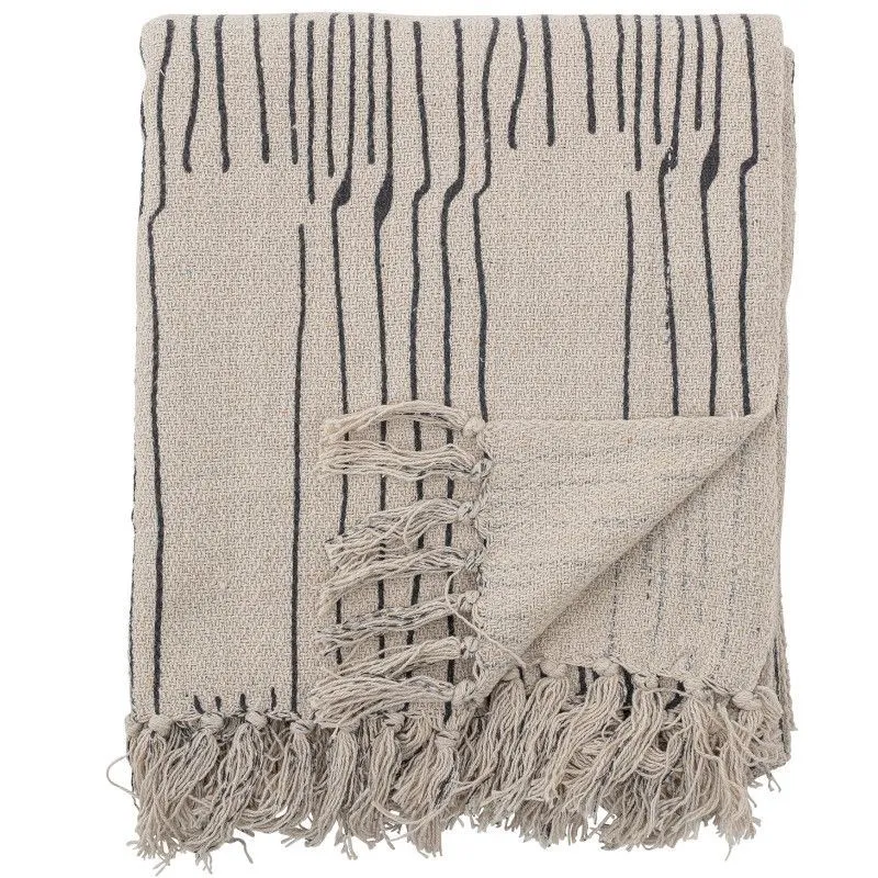 Bloomingville Pleed Celly 130x160 naturaalne/must