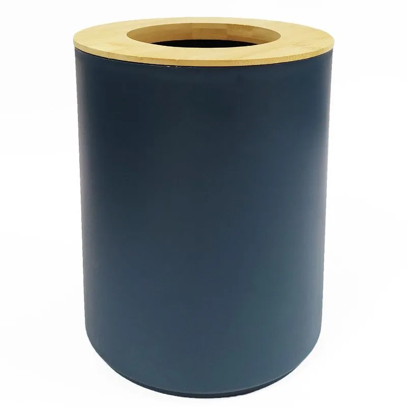 Prügikast Bin 5L tumesinine/bambus