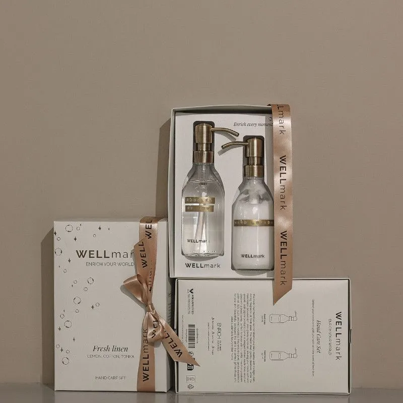 WELLmark kätehooldus komplekt kätekreem+vedelseep Fresh Linen 250ml
