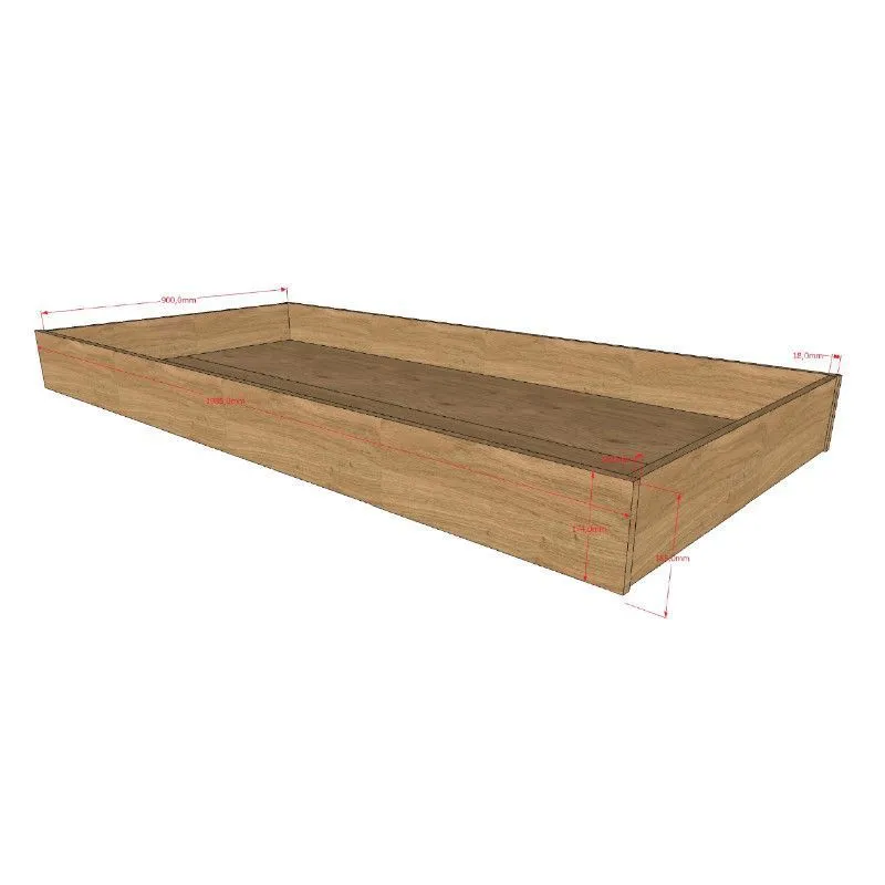 Voodialune sahtel Sam 90x190 tamm