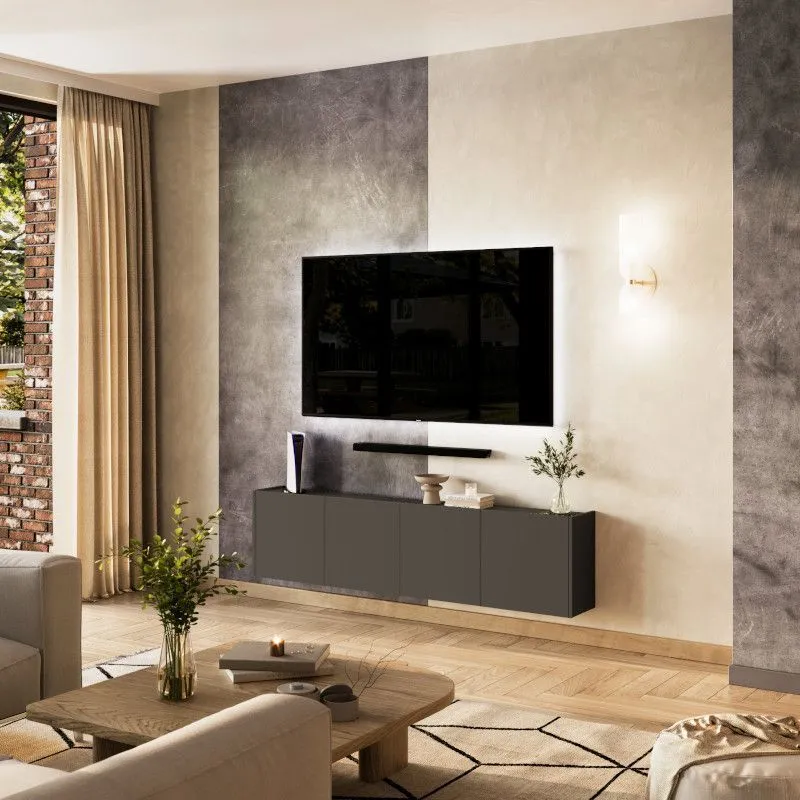 Tv-kapp Piana 4u grafiit