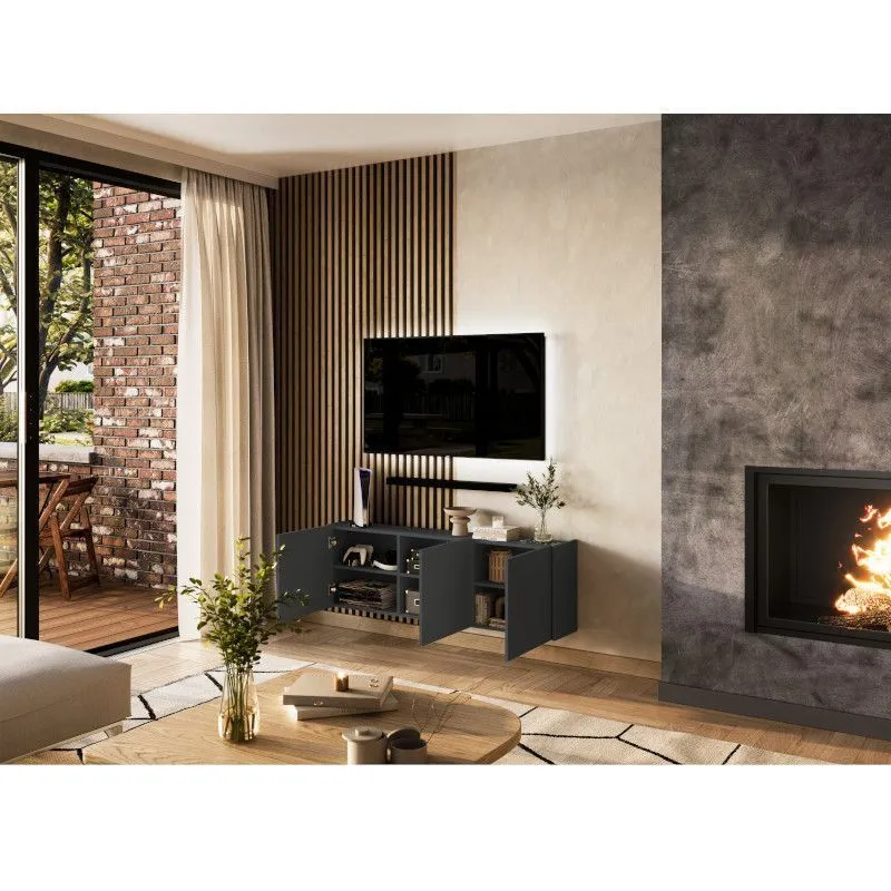 Tv-kapp Piana 3u grafiit