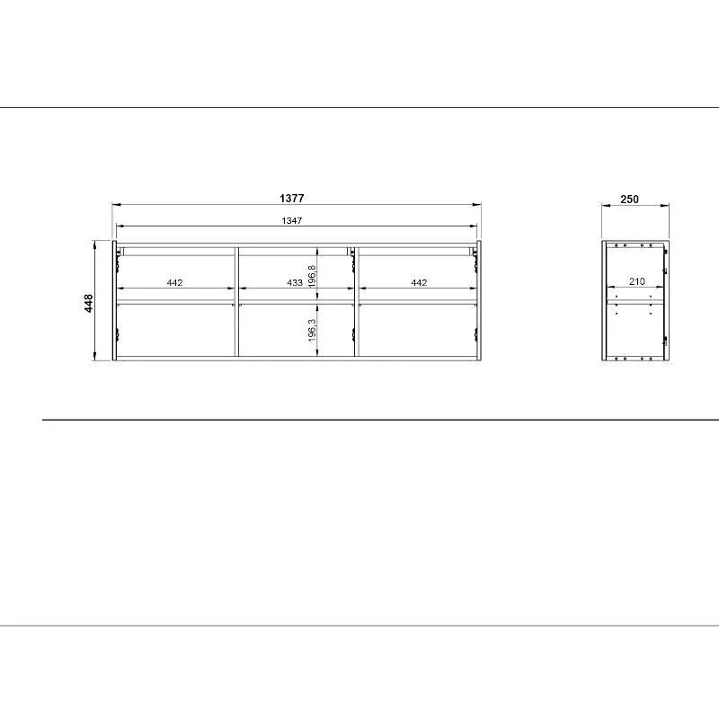 Tv-kapp Piana 3u valge