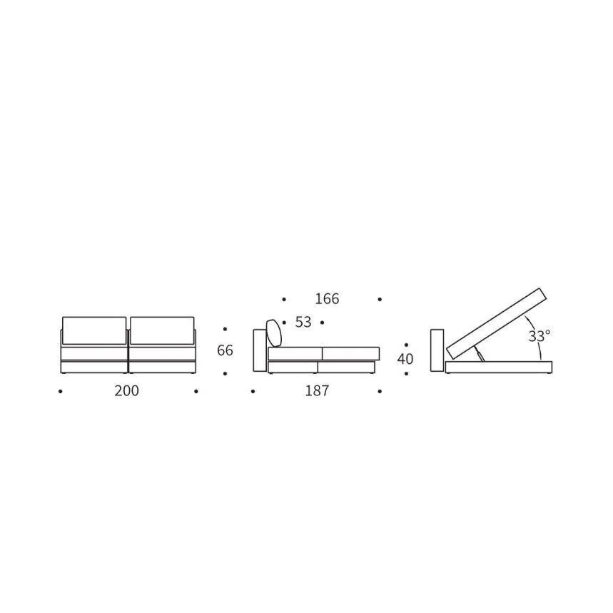 Innovation diivanvoodi Akello Lounger 160 roheline