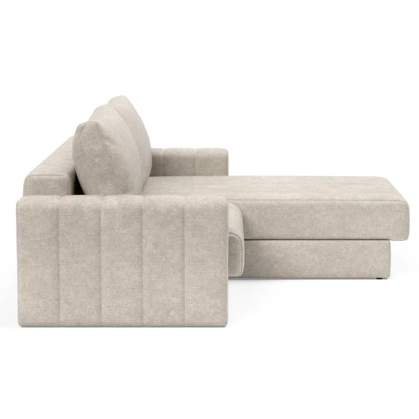 Innovation diivanvoodi Akello Lounger käetugedega 160 helebeež