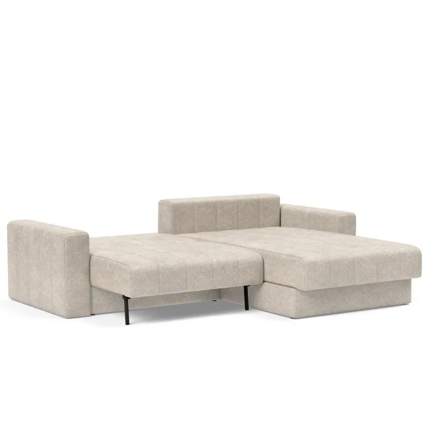 Innovation diivanvoodi Akello Lounger käetugedega 160 helebeež