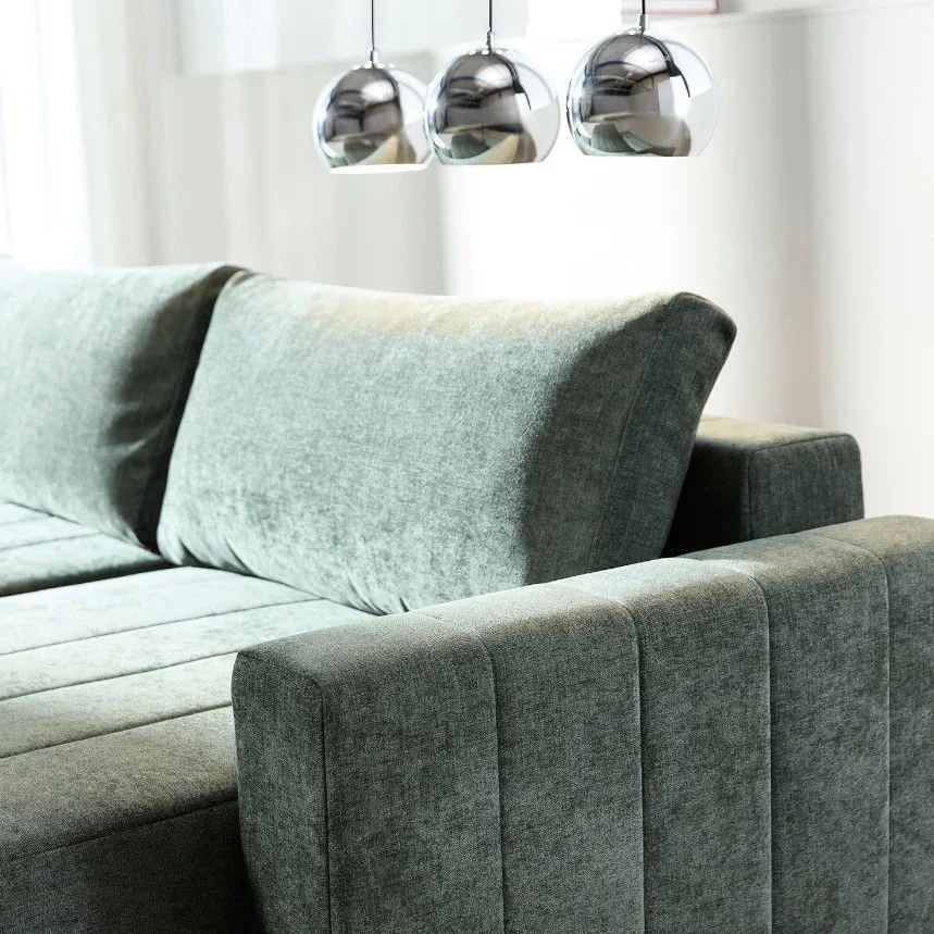 Innovation diivanvoodi Akello Lounger käetugedega 160 roheline