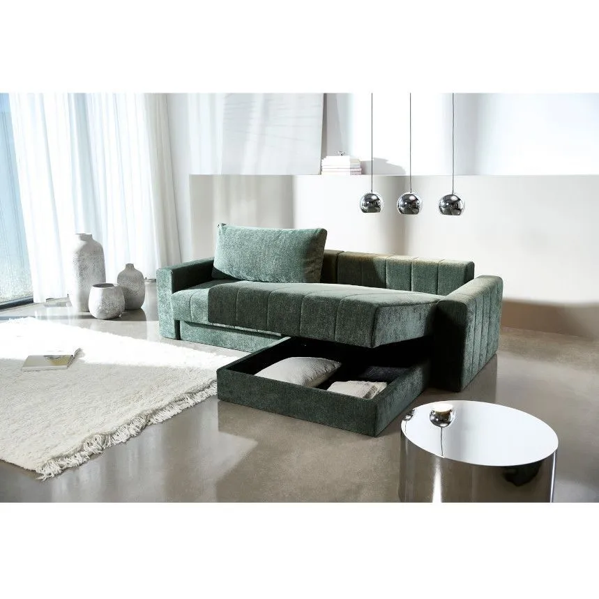 Innovation diivanvoodi Akello Lounger käetugedega 160 roheline