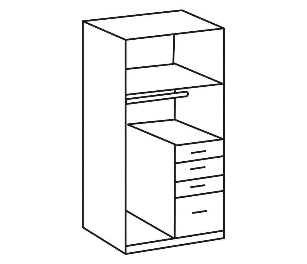 Riidekapp Cottbus 2u4s sahara/grafiit