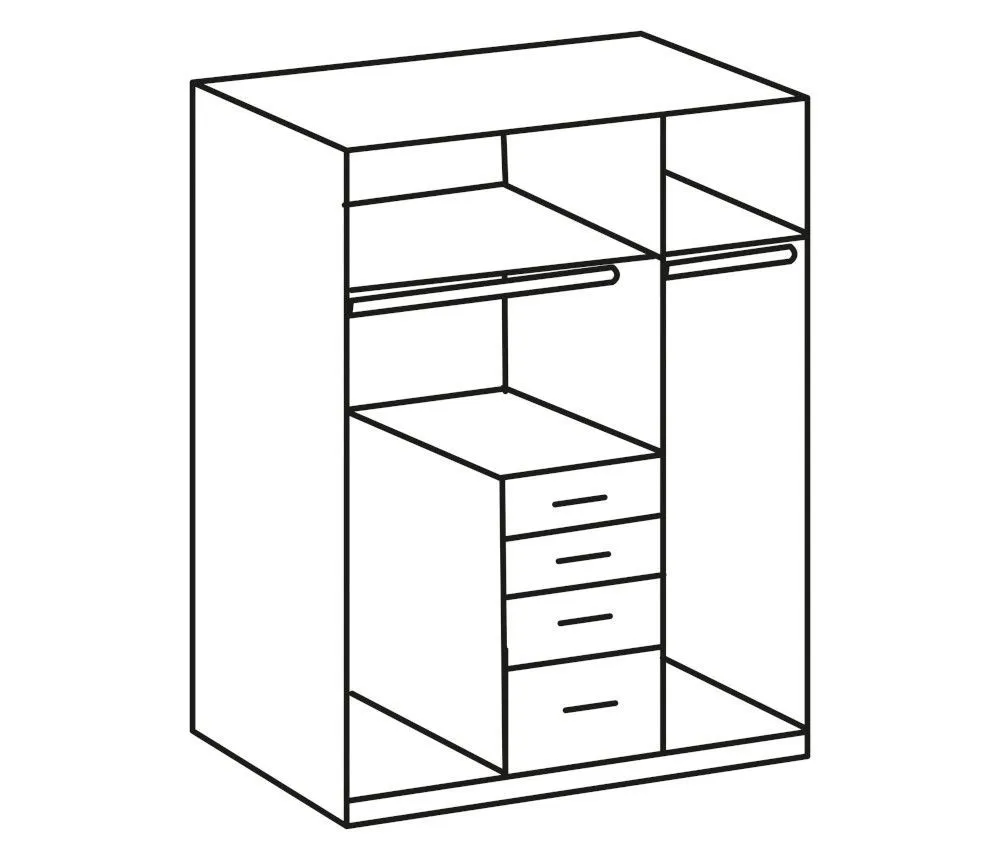 Riidekapp Cottbus 3u4s sahara/grafiit
