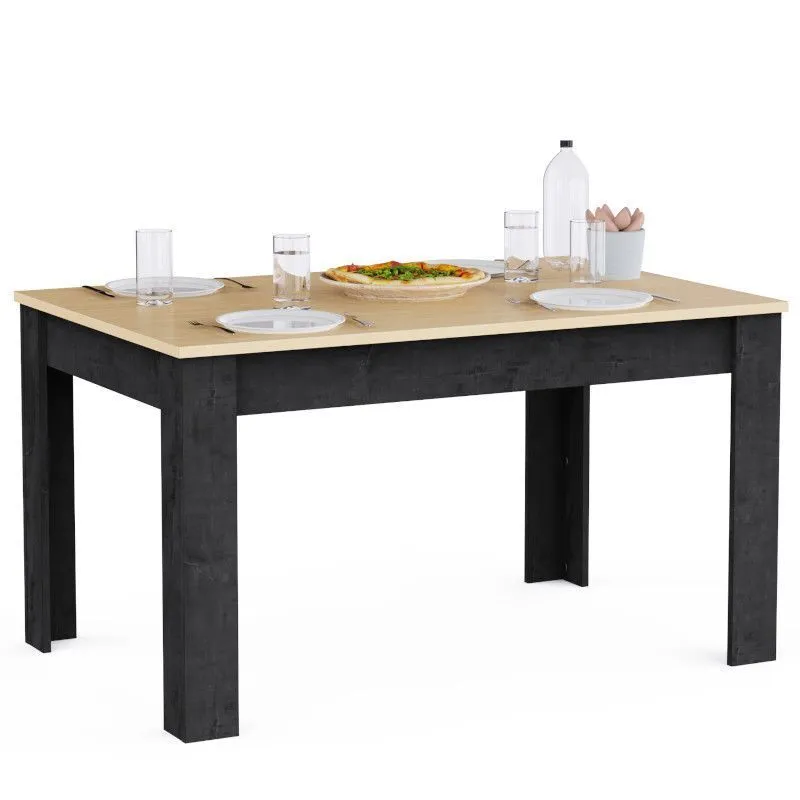 Söögilaud Kent 90x140 tamm/tumehall