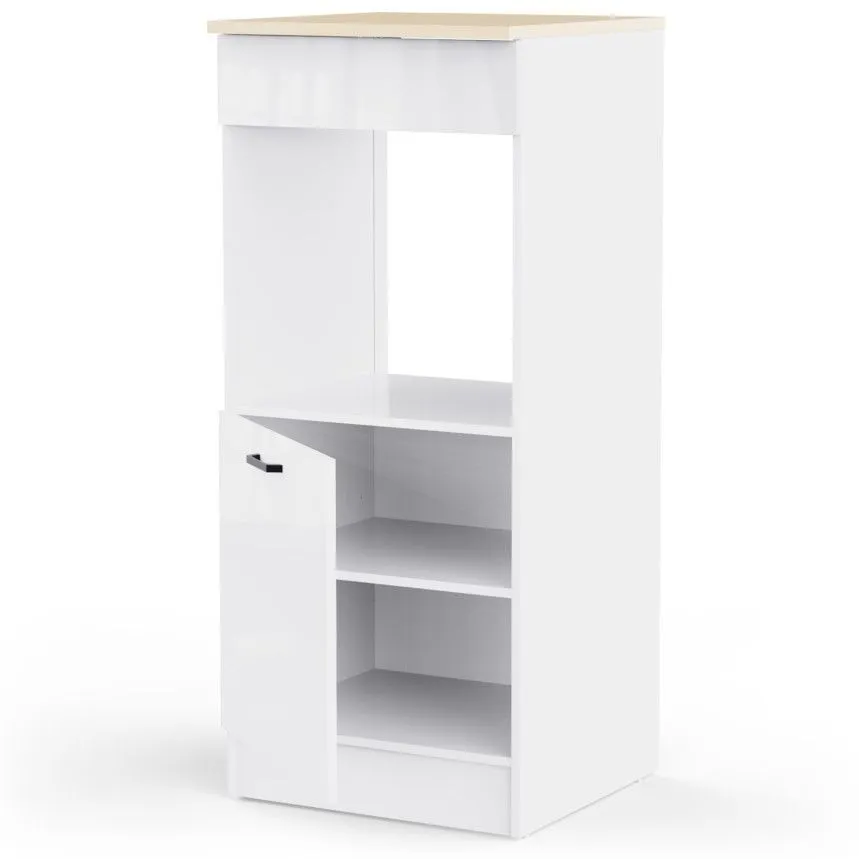 Ahjukapp Bianco 1u valge kõrgläige/tamm