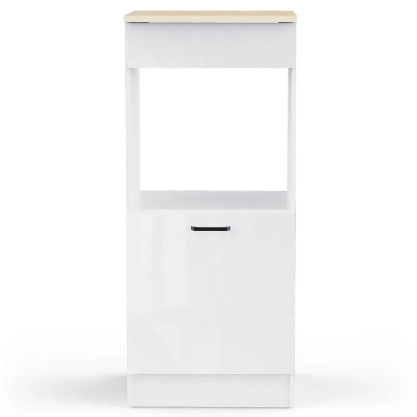 Ahjukapp Bianco 1u valge kõrgläige/tamm