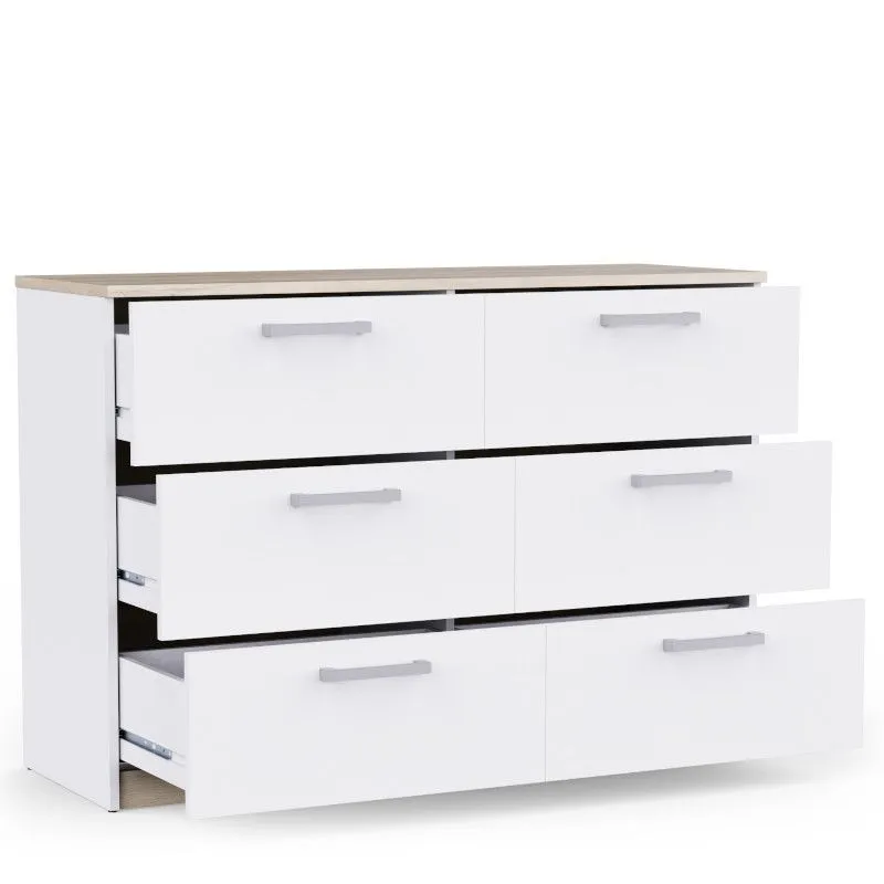Kummut Watson 3+3s kronberg tamm/valge