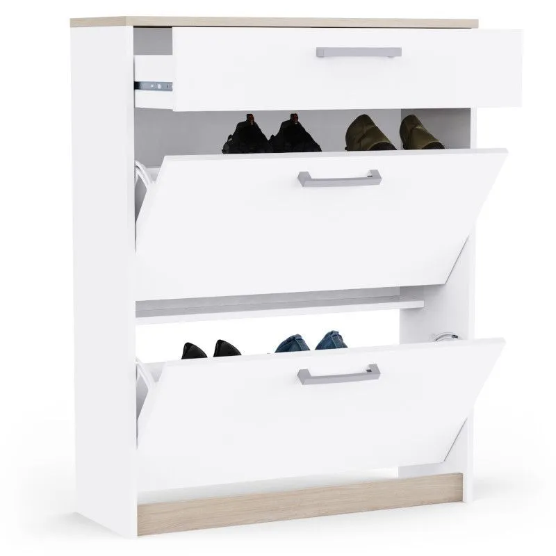 Jalanõudekapp Watson 2u1s kronberg tamm/valge