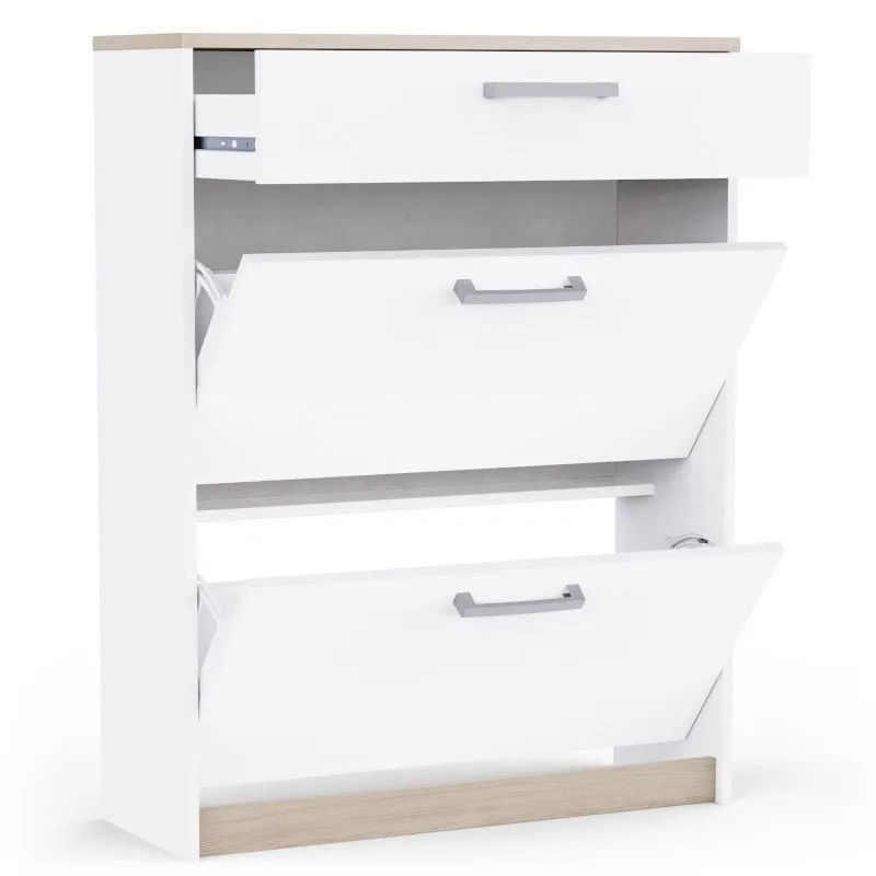 Jalanõudekapp Watson 2u1s kronberg tamm/valge