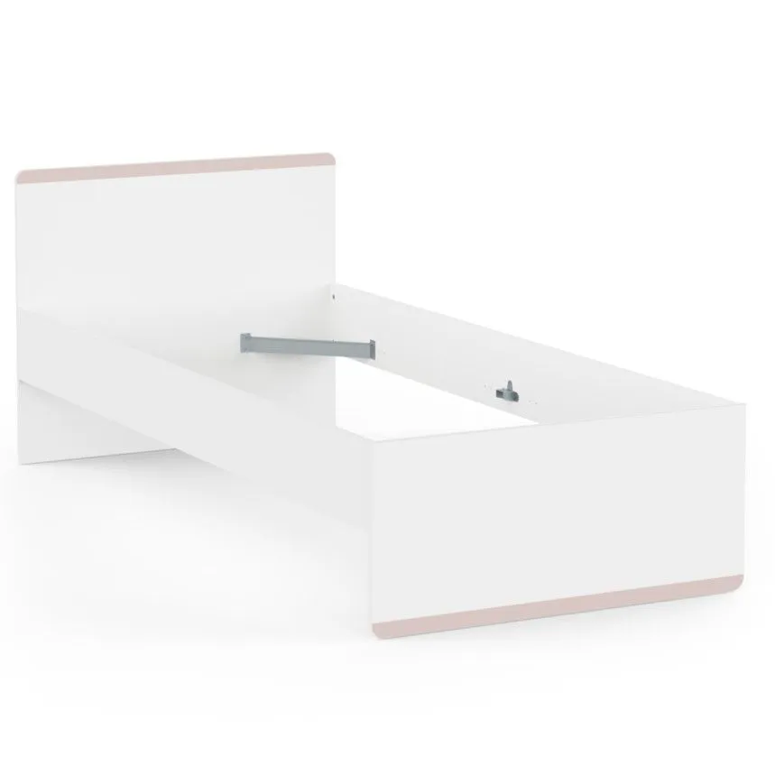 Voodi Reverso 90x190/200 valge+öösinine/vanaroosa