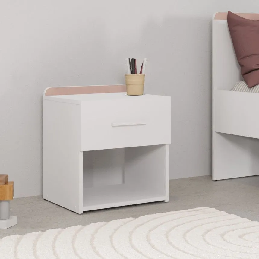 Öökapp Reverso 1s valge+öösinine/vanaroosa