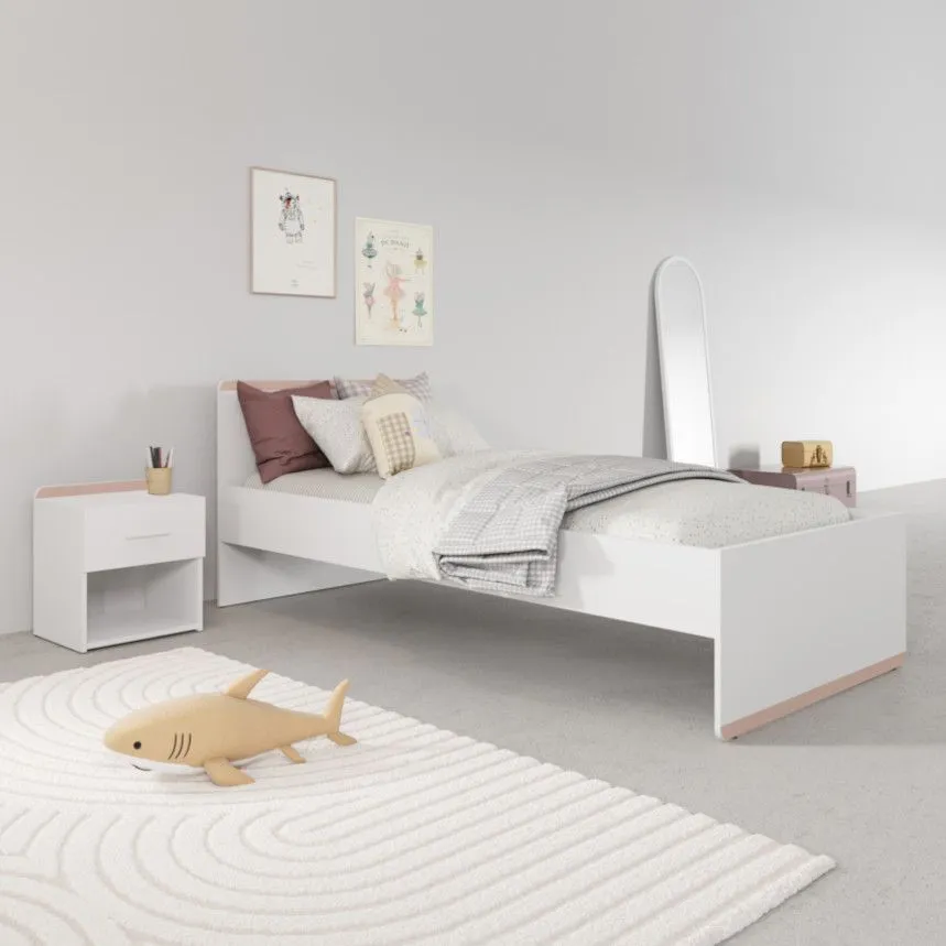 Öökapp Reverso 1s valge+öösinine/vanaroosa