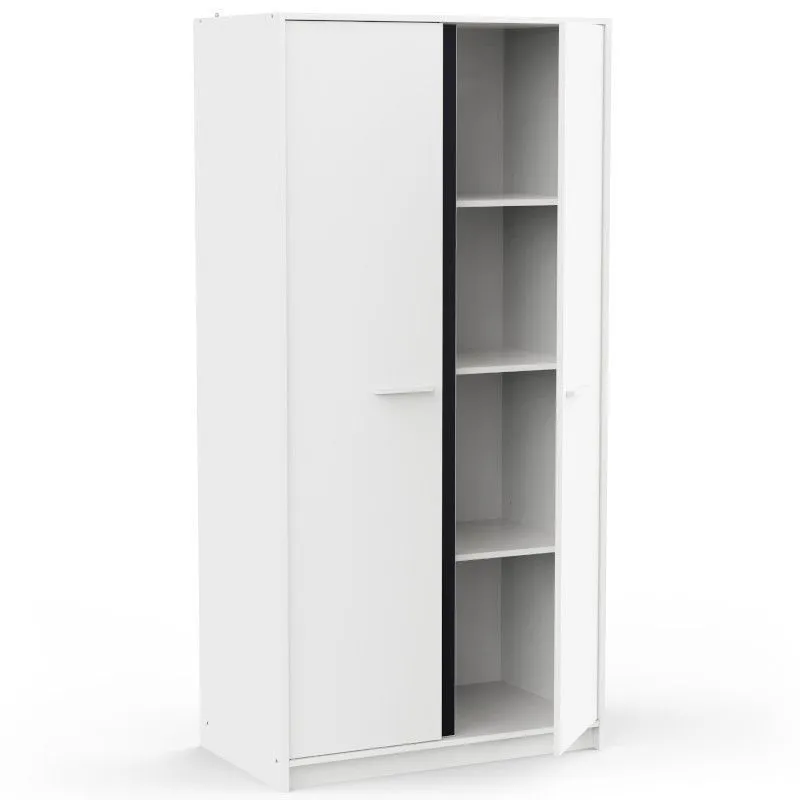 Riidekapp Reverso 2u indigo sinine/valge
