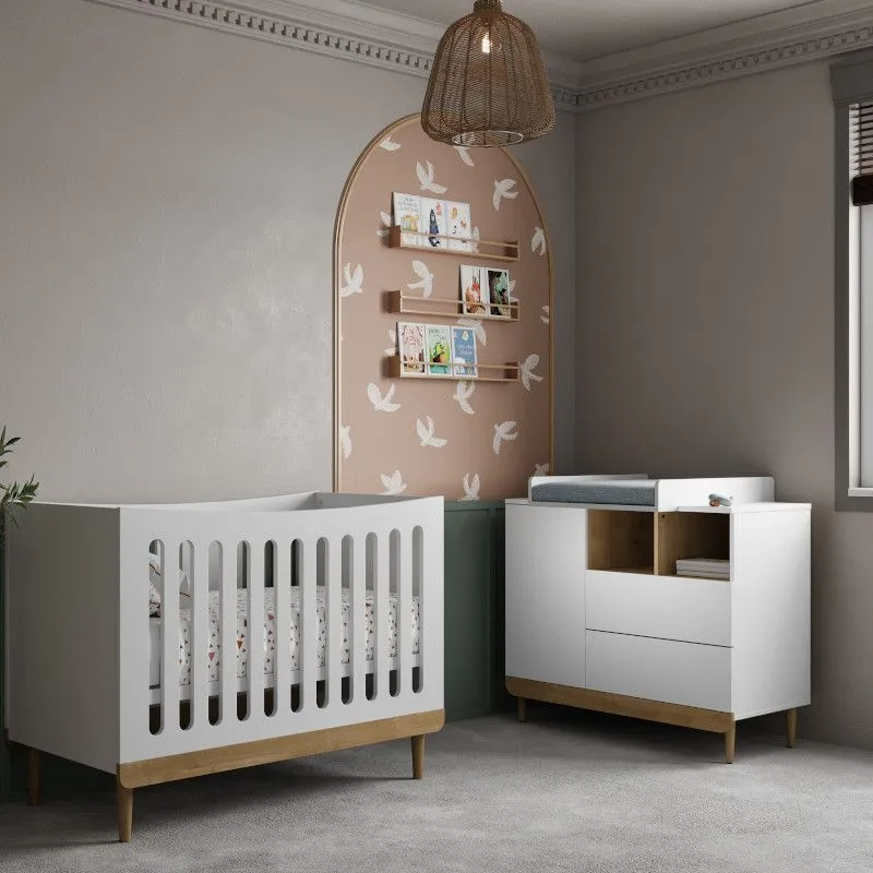 Puhvetkummut Scandinave 1u2s puit/valge