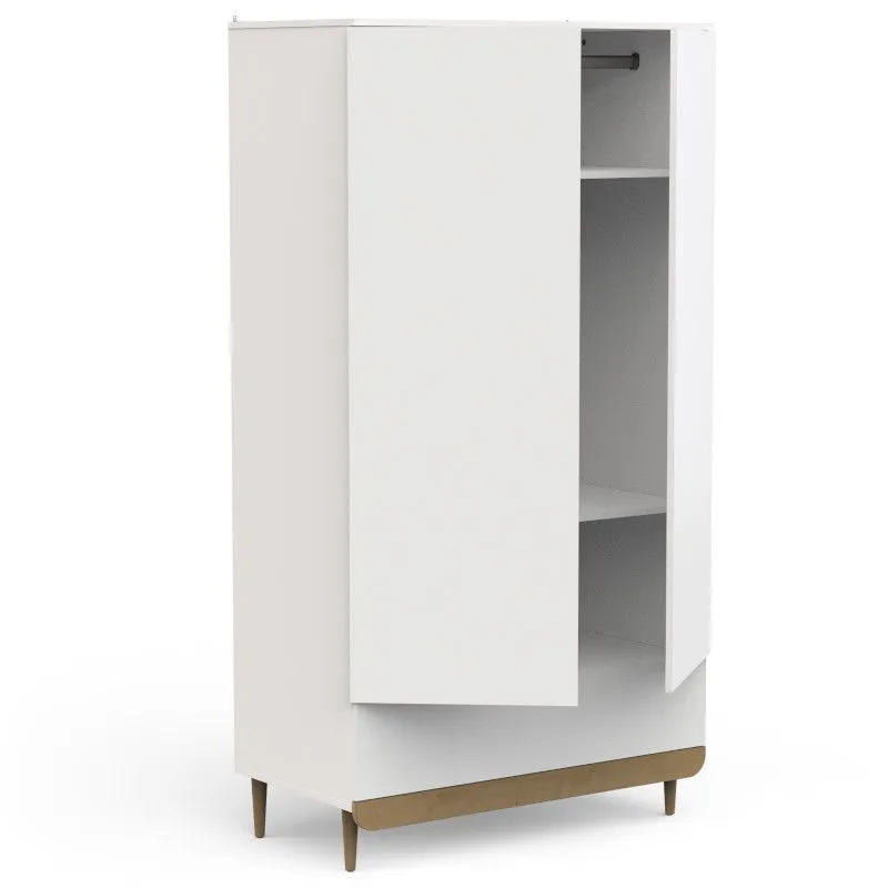 Riidekapp Scandinave 2u1s puit/valge