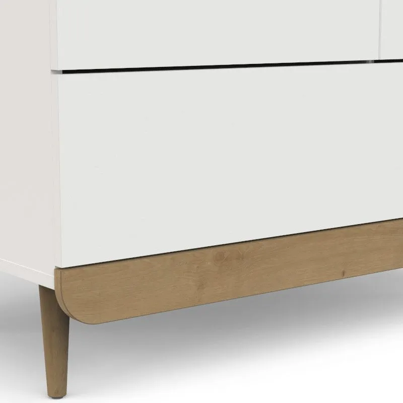 Riidekapp Scandinave 2u1s puit/valge