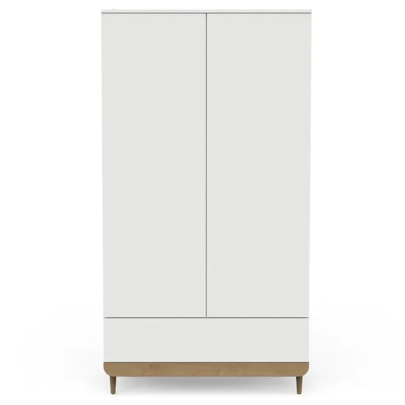 Riidekapp Scandinave 2u1s puit/valge