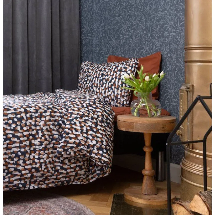 Voodipesukomplekt Fanni K Ombra 150X210/50x60 sinine/pruun