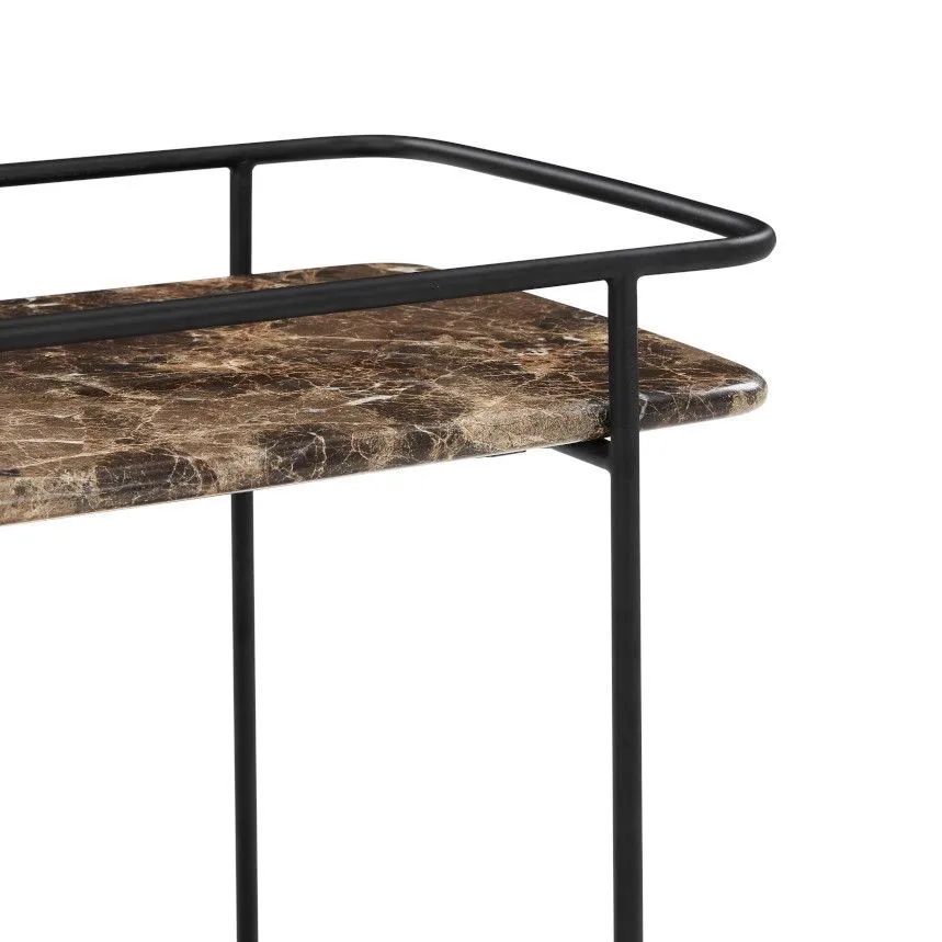 CoreOne abilaud ratastel Trolley 70x40 pruun/tamm