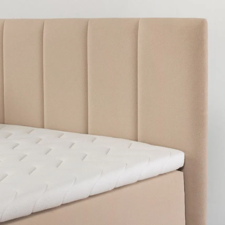 Pesukastiga voodi Ken 120x200 beež