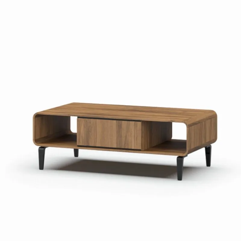 Diivanilaud Lago 135x67.5 pähkel/must