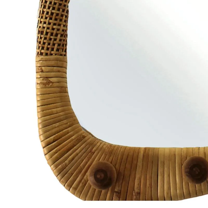 Peegel Rattan 36x52 pruun