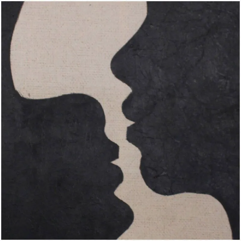 Seinapilt Two of Us 80x120 must/beež