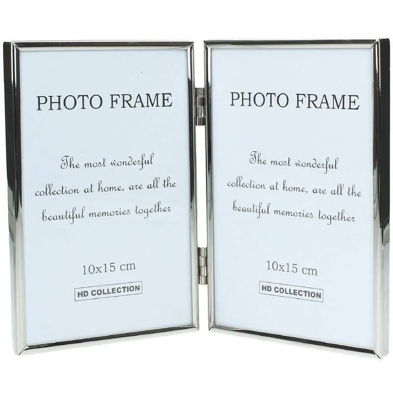 Pildiraam Double 10x15 hõbedane