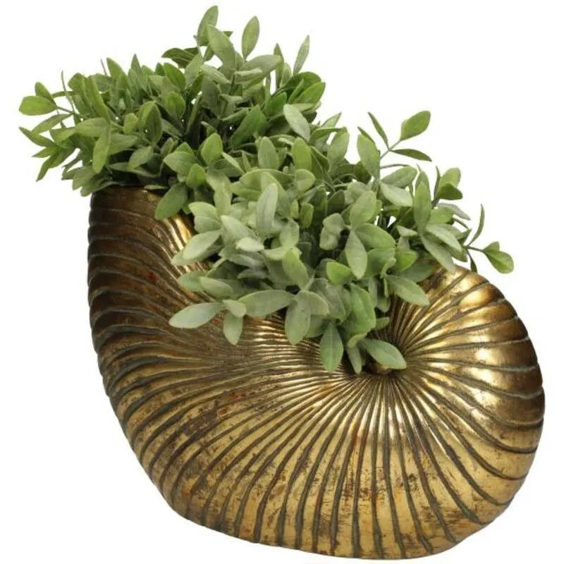 Lillepott Shell kuldne