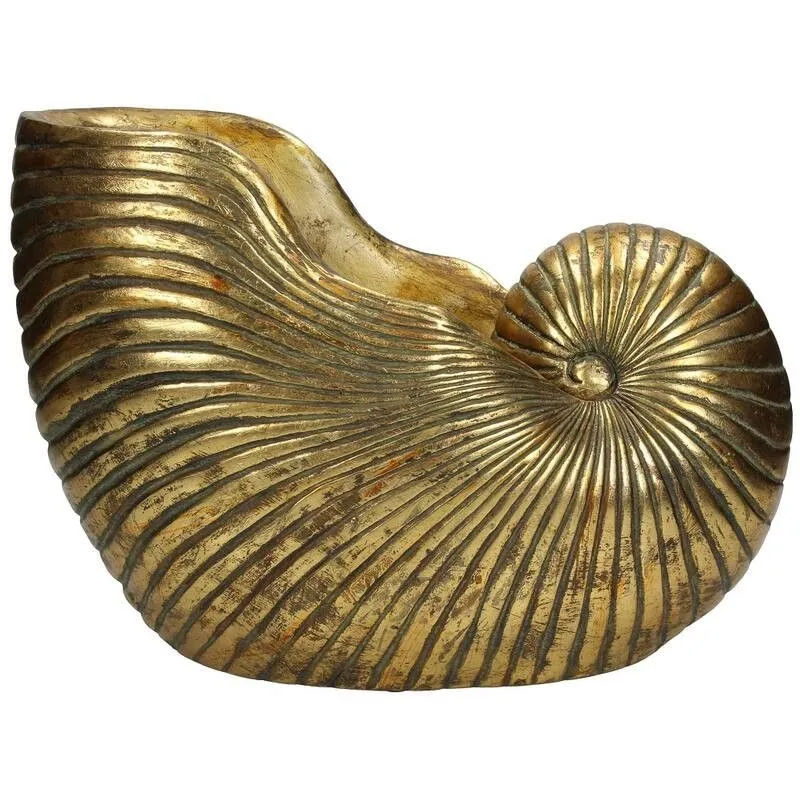 Lillepott Shell kuldne