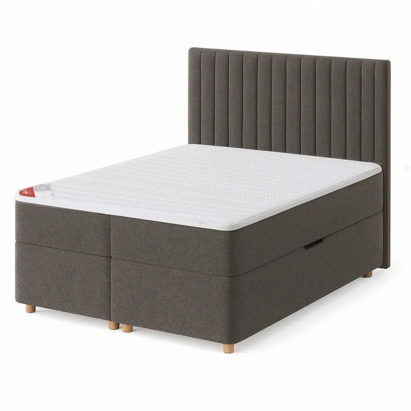 Sleepwell Red Pocket Storage kontinentaalvoodi komplekt 160x200 hall jäik