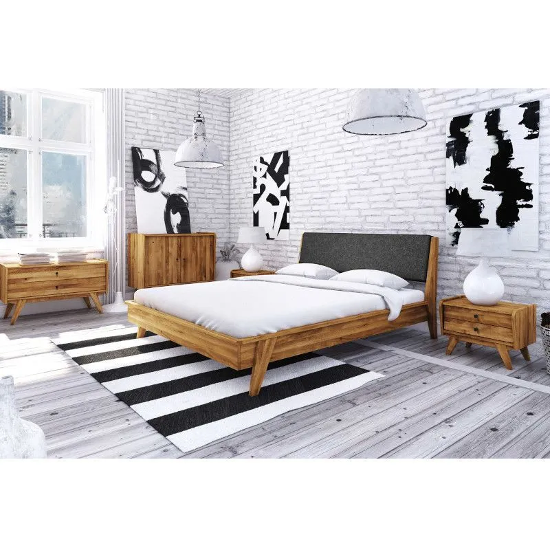 Voodi Vintage 180x200 metsik õlitatud tamm